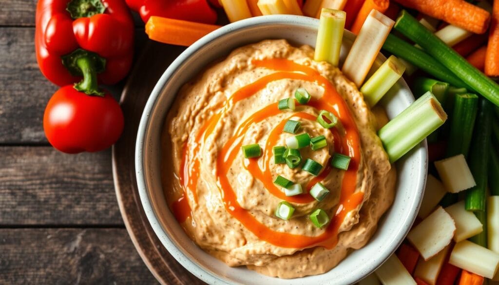 Healthy Buffalo Chicken Dip