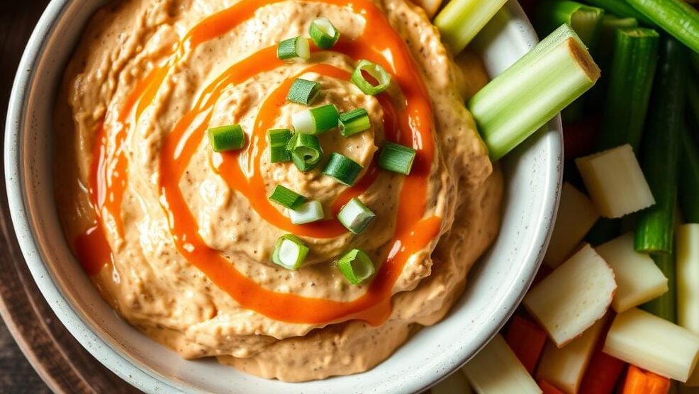 Healthy Buffalo Chicken Dip