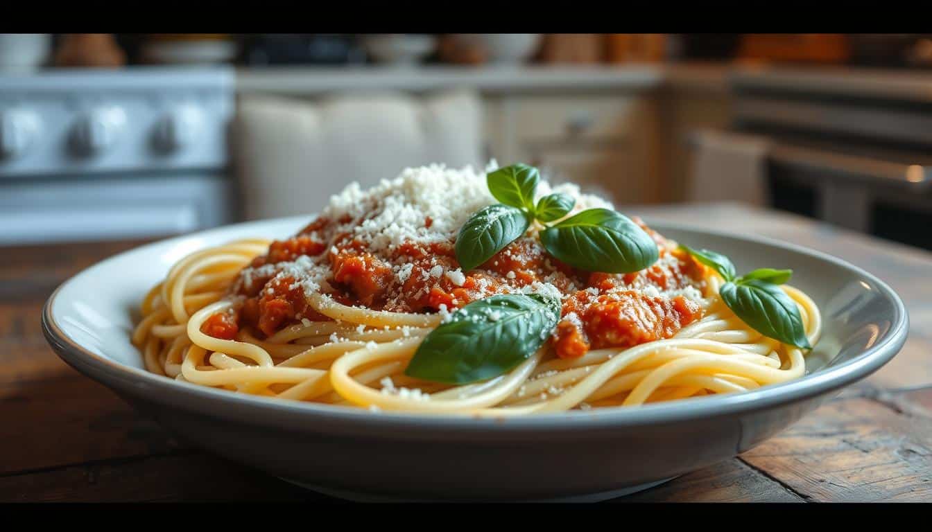 White Spaghetti Bolognese