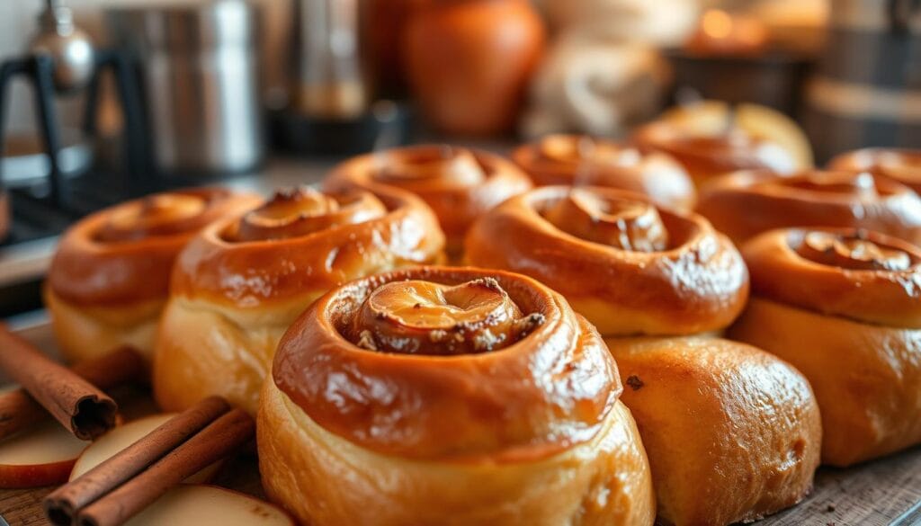 apple and cinnamon pairing in brioche