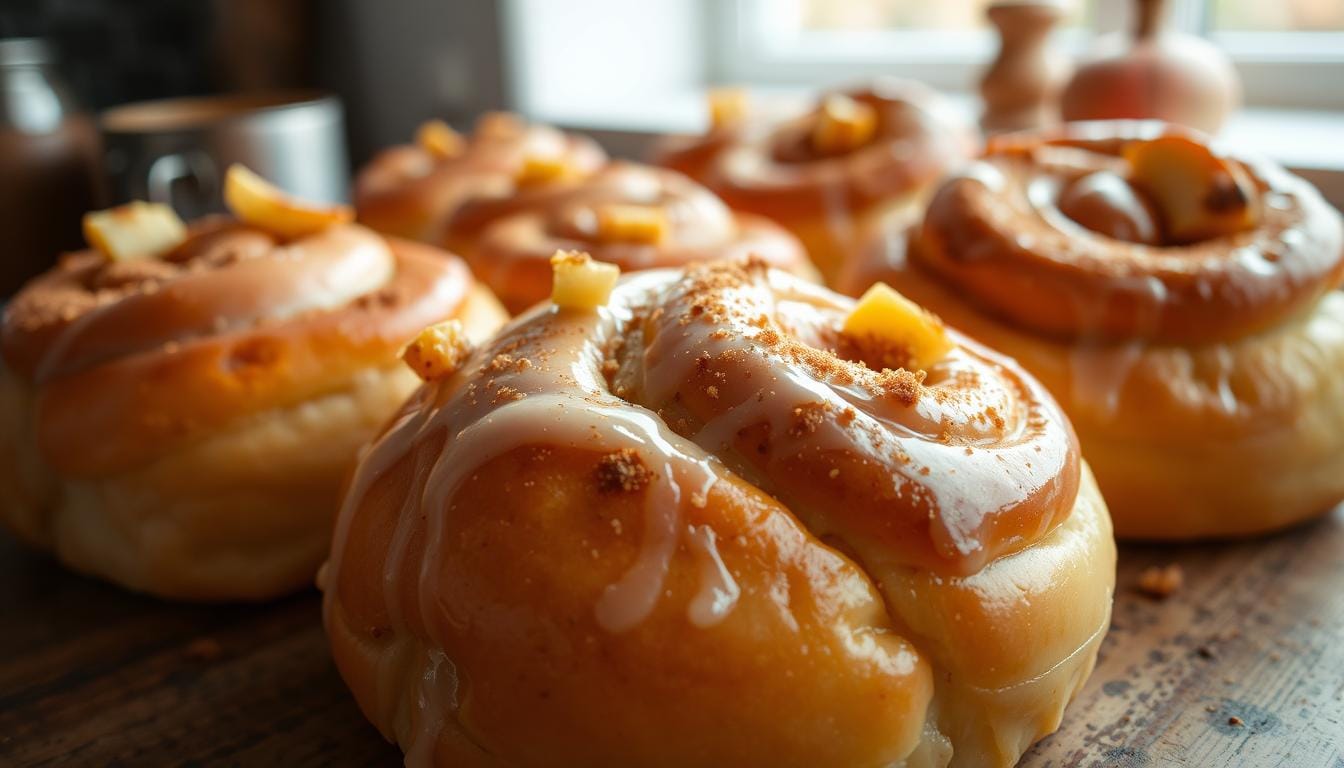 apple cinnamon brioche rolls