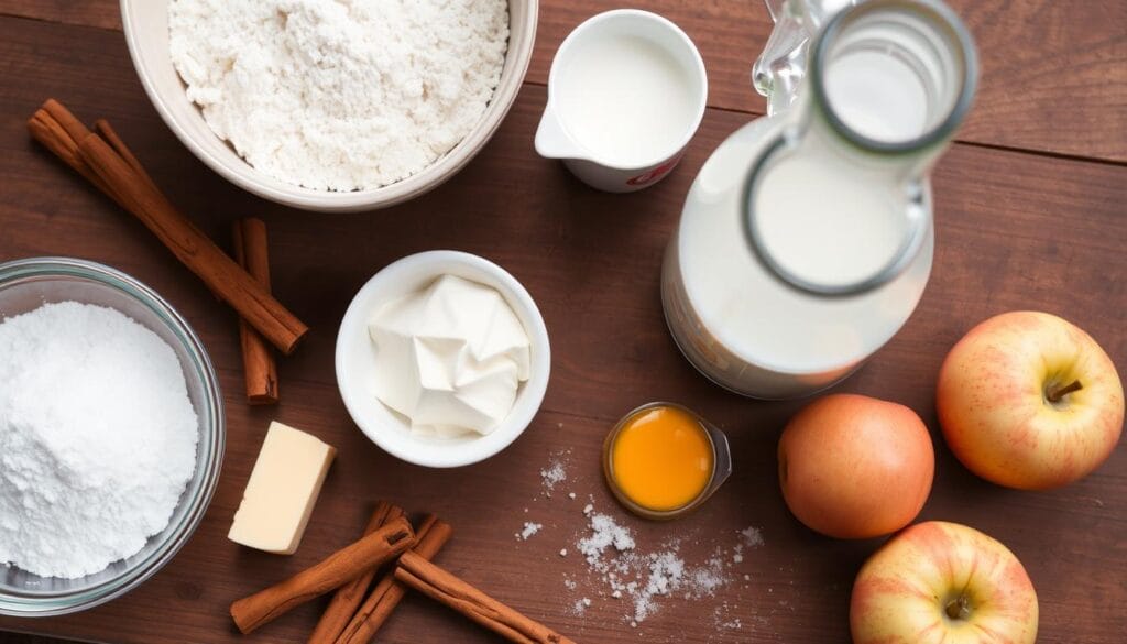 basic ingredients for cinnamon rolls