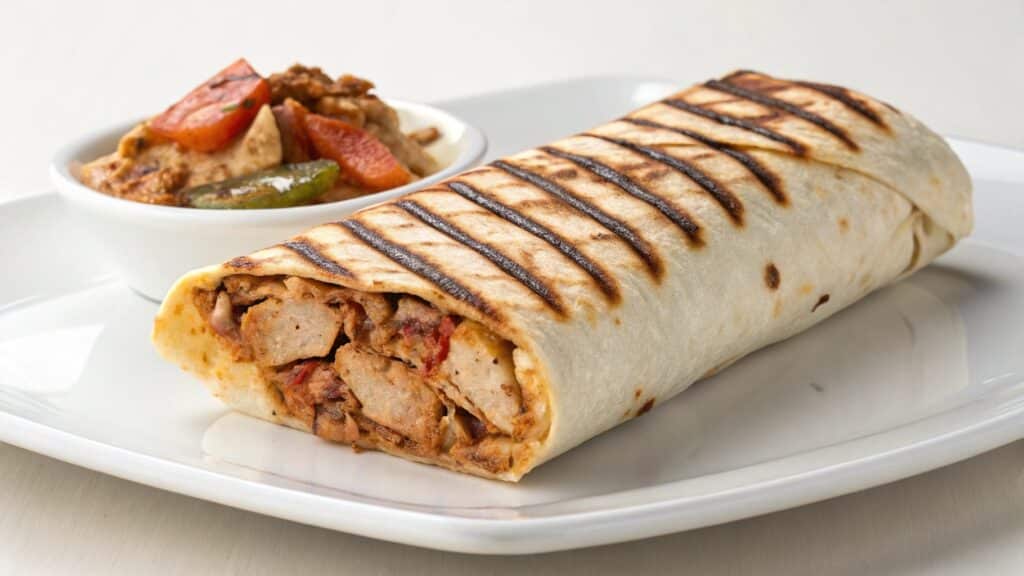 Grilled Cheesy Double Beef Burrito