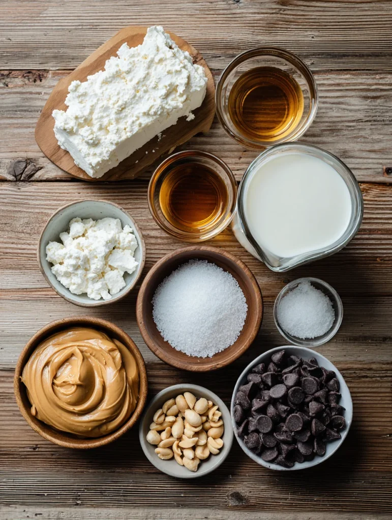  Ingredients for Cottage Cheese Peanut Butter Mousse recipe