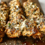 ranch garlic parmesan chicken skewers grilled with parsley and parmesan